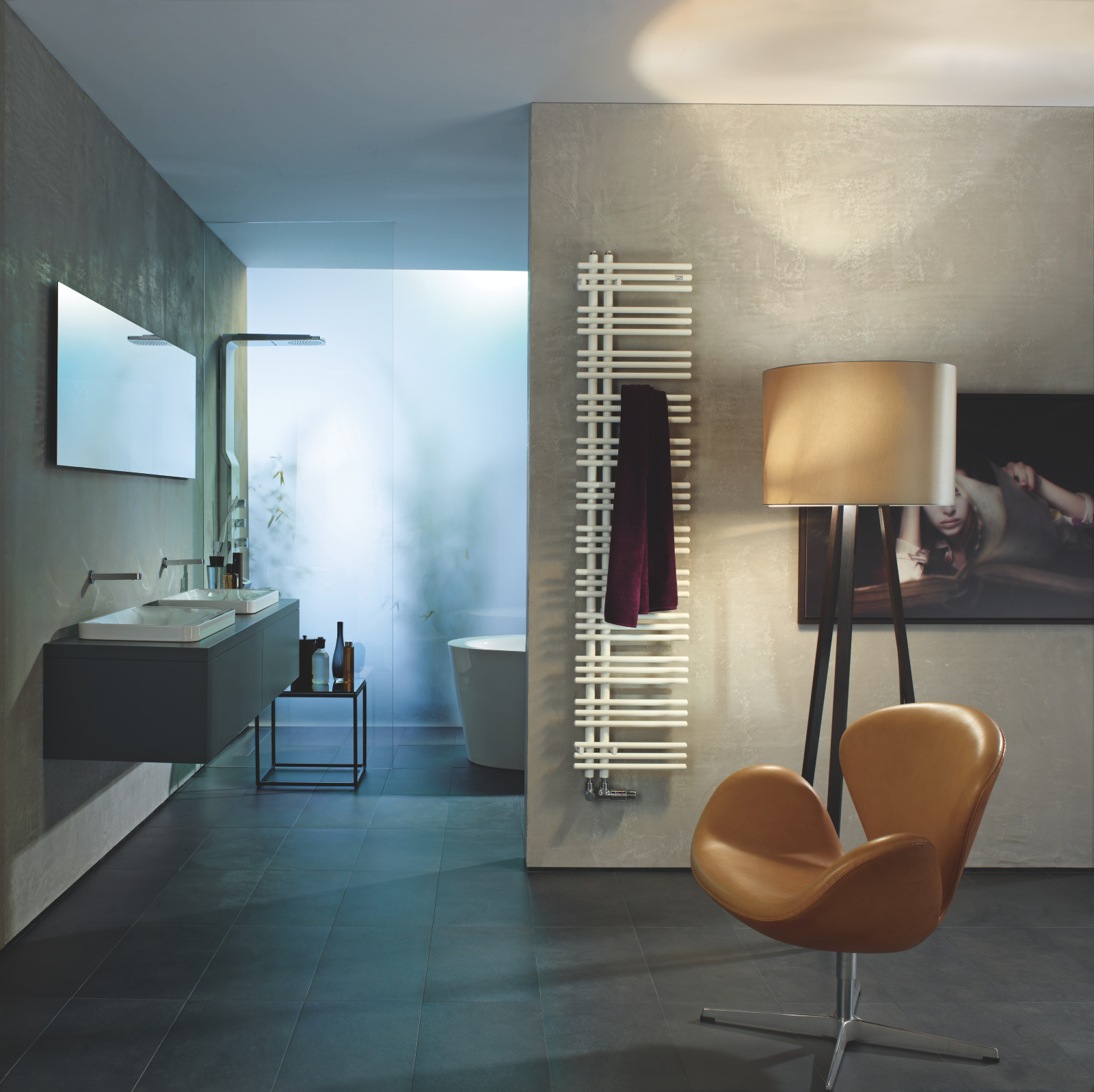 Zehnder_RAD_Yucca-Asym-HY_cutout_chair_1z1 Cut-Out Zehnder Yucca Asym Decorative radiator Front view