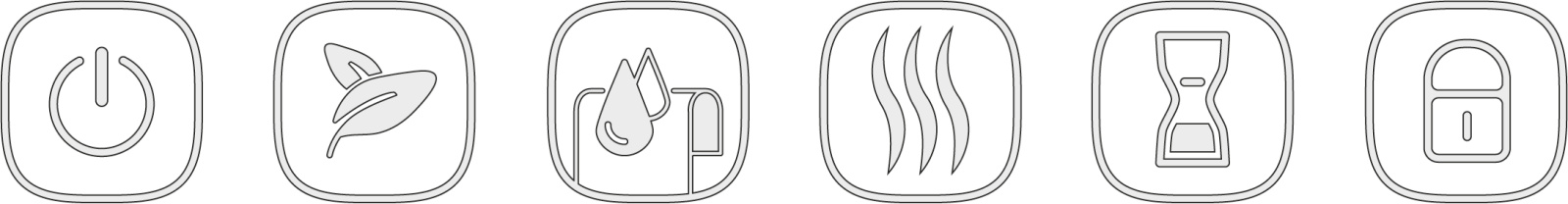 Touch panel con Zehnder Deseo Verso Touch panel, icone, Deseo Verso