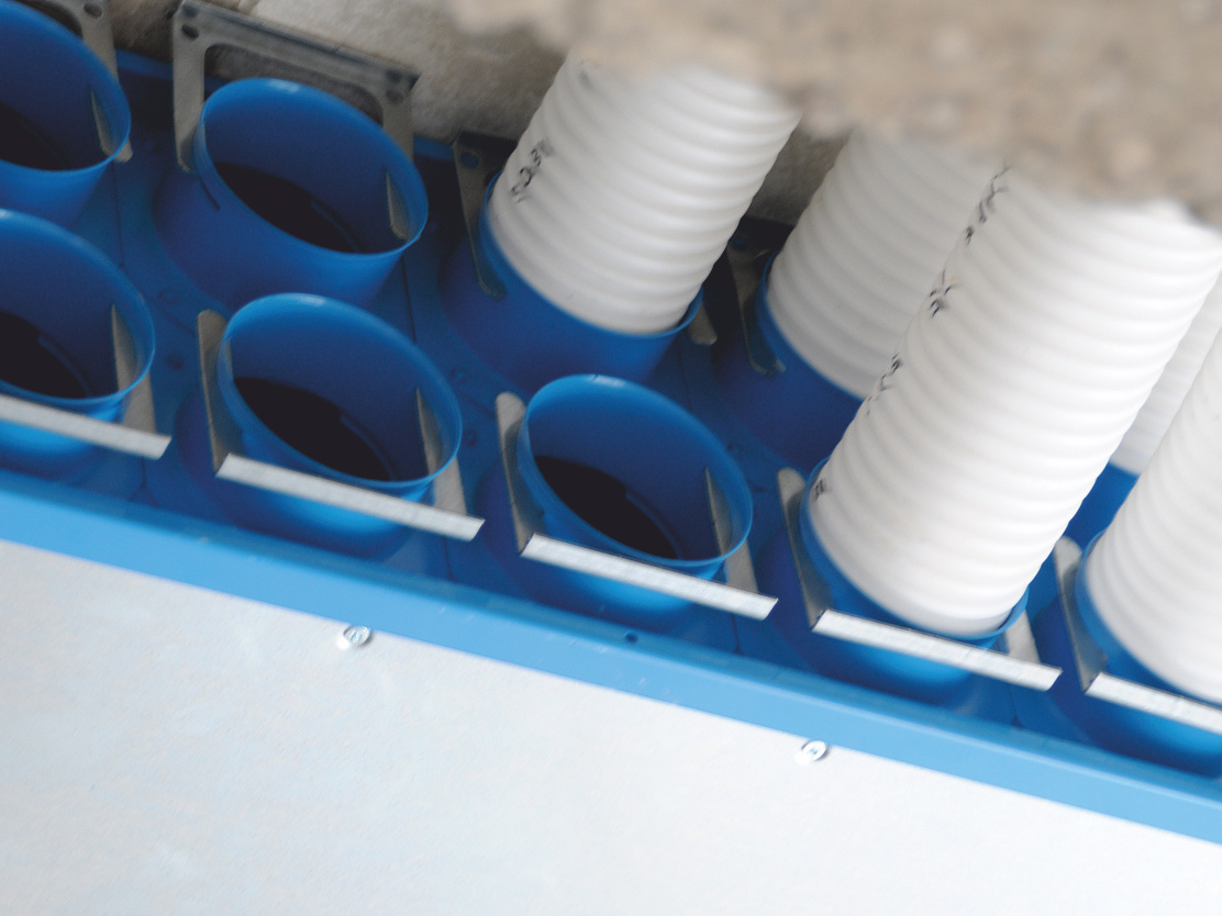 Installazione di tubi di ventilazione in loco