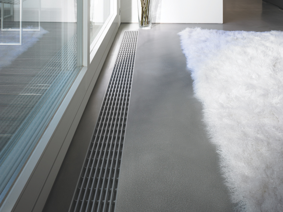 Rendering Zehnder Terraline Decorative radiator Top view