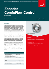 Zehnder-Ventilation-ComfoFlow Control-SpecificationTechnique 902-202202-fr