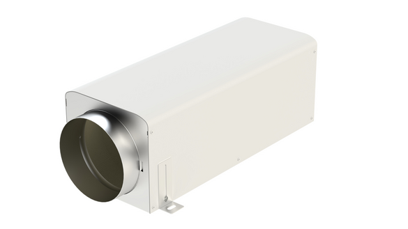 Rendering Zehnder ComfoSilence CVA Comfortable indoor ventilation Angled view