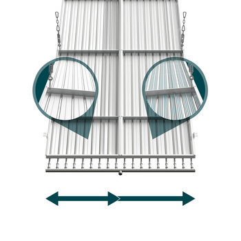 Cut-Out Zehnder ZFP Heating and cooling ceilings Angled view