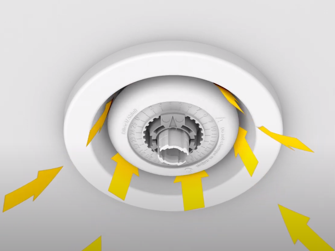 Débit d’air réglable bouche d’extraction 