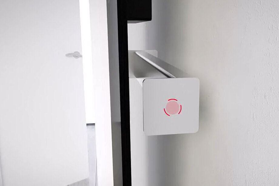 Funzione push per appendere comodamente gli asciugamani Barra portasalviette dietro il corpo riscaldante, funzione push