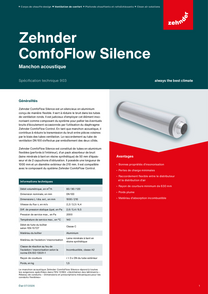 Zehnder-Ventilation-ComfoFlow Silence-SpecificationTechnique 903-202202-fr