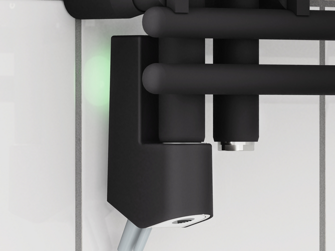 Rendering Zehnder Yucca Asym Decorative radiator Front view