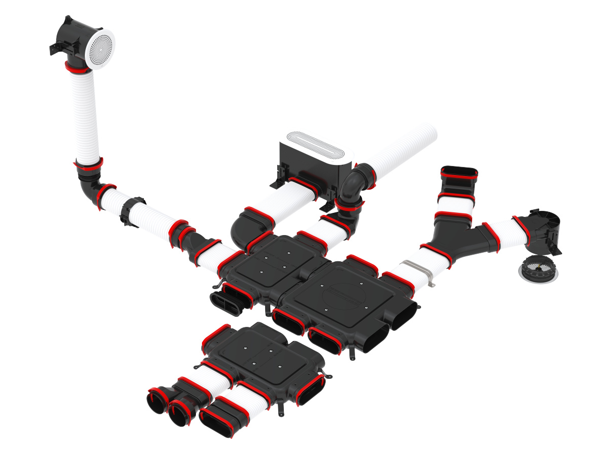Rendering Zehnder ComfoFix FL51  Angled view