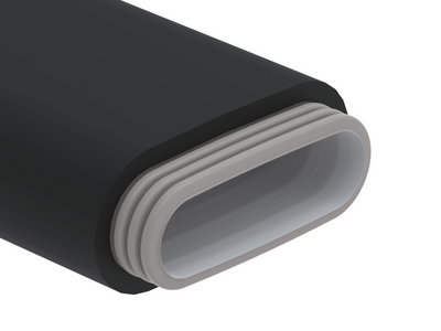 Struttura dei tubi di ventilazione preisolati Zehnder ComfoTube Therm flat 51