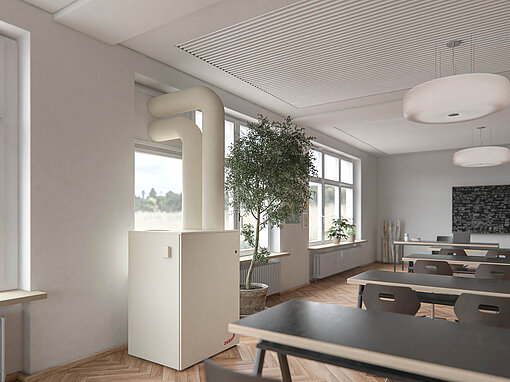 [Translate to Deutsch:] Zehnder ComfoSchool Lüftung für Schulzimmer