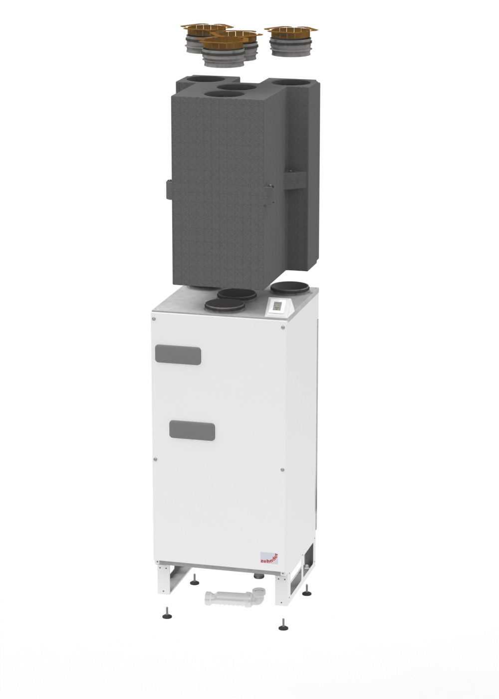 Cut-Out Zehnder ComfoAir SL 220 Comfortable indoor ventilation Front view