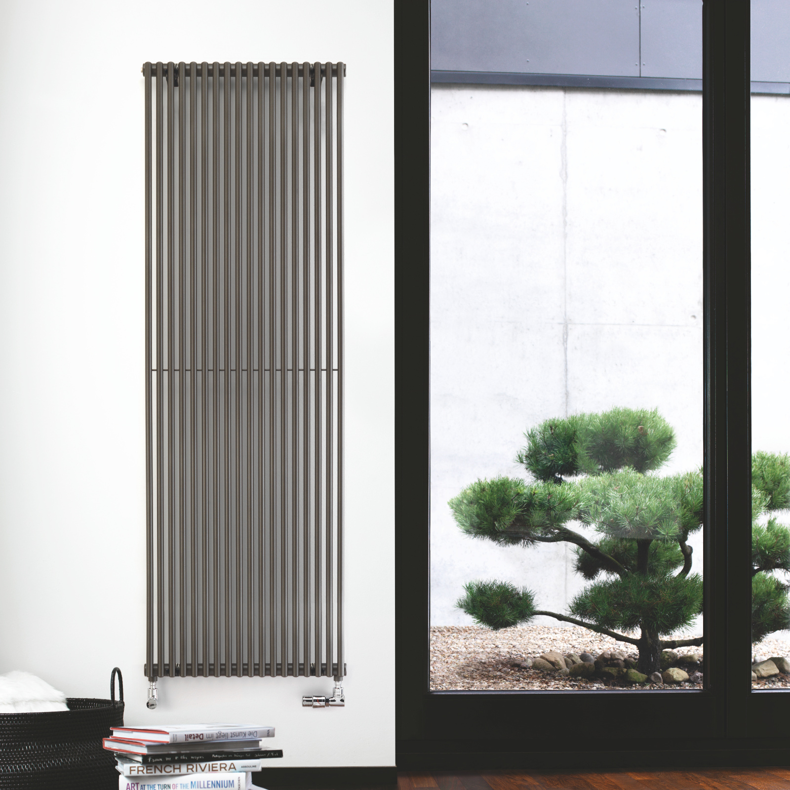 Zehnder_RAD_Kleo-HY_vertical_print+web Rendering Decorative radiator Front view