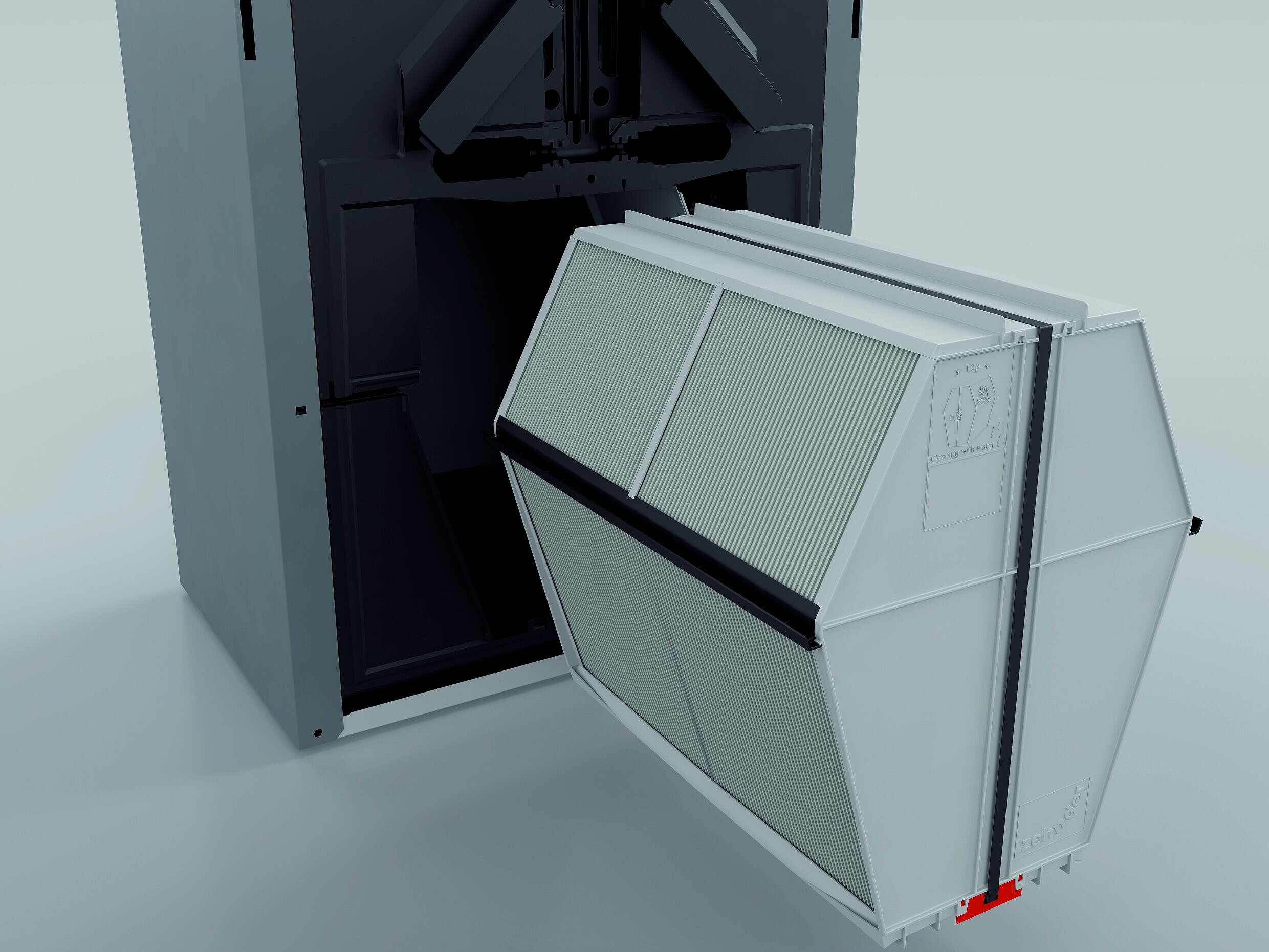 Scambiatori di calore Zehnder ComfoAir Q Vista interna immagine del prodotto scambiatori di calore Zehnder ComfoAir Q,