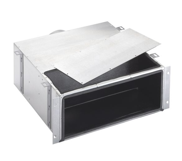Cassetta di distribuzione dell’aria e di raccolta fonoisolante in lamiera zincata