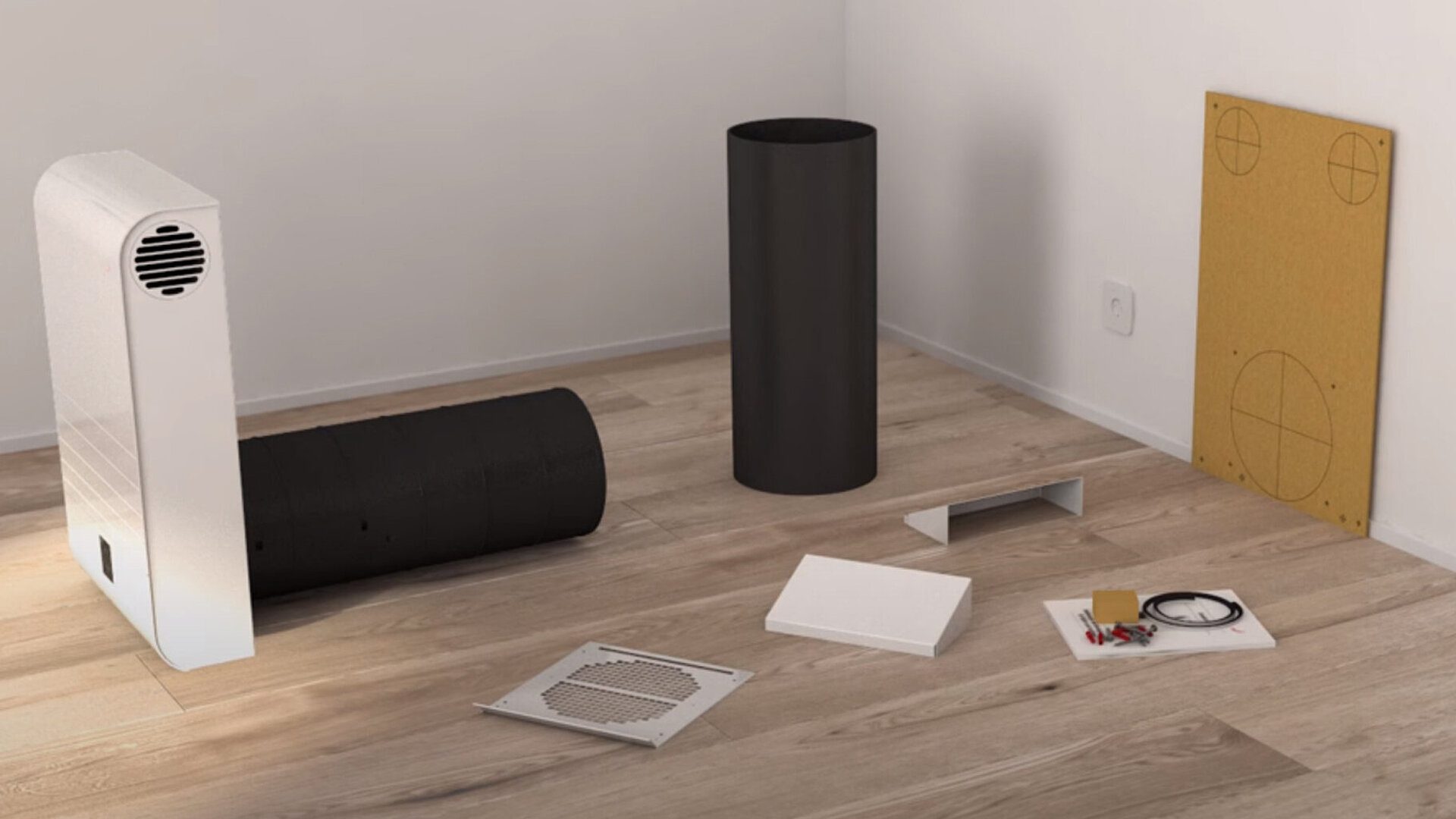 Kernbohrung-Montage-Einzelraumlüftung-video