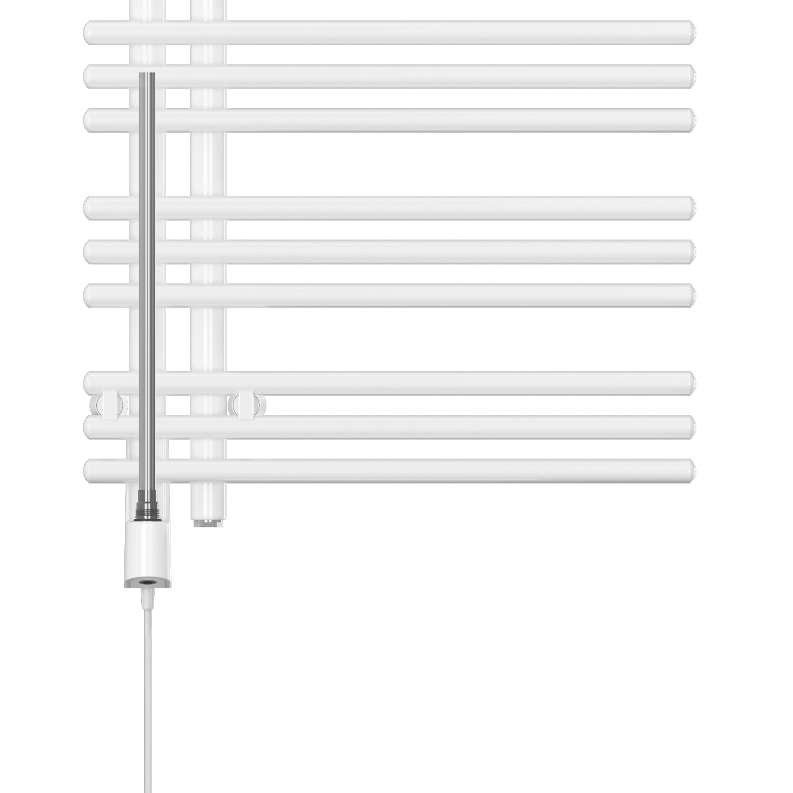 Zehnder_RAD_Yucca-Asym_EL_IHD_TrafficWhite_Detail_Cutout_Side Cut-Out Zehnder Yucca Asym Decorative radiator Side view