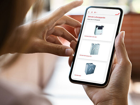 [Translate to Francais:] Zehnder Filtershop