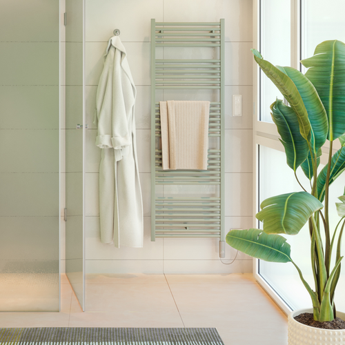 Salle de bain avec radiateur