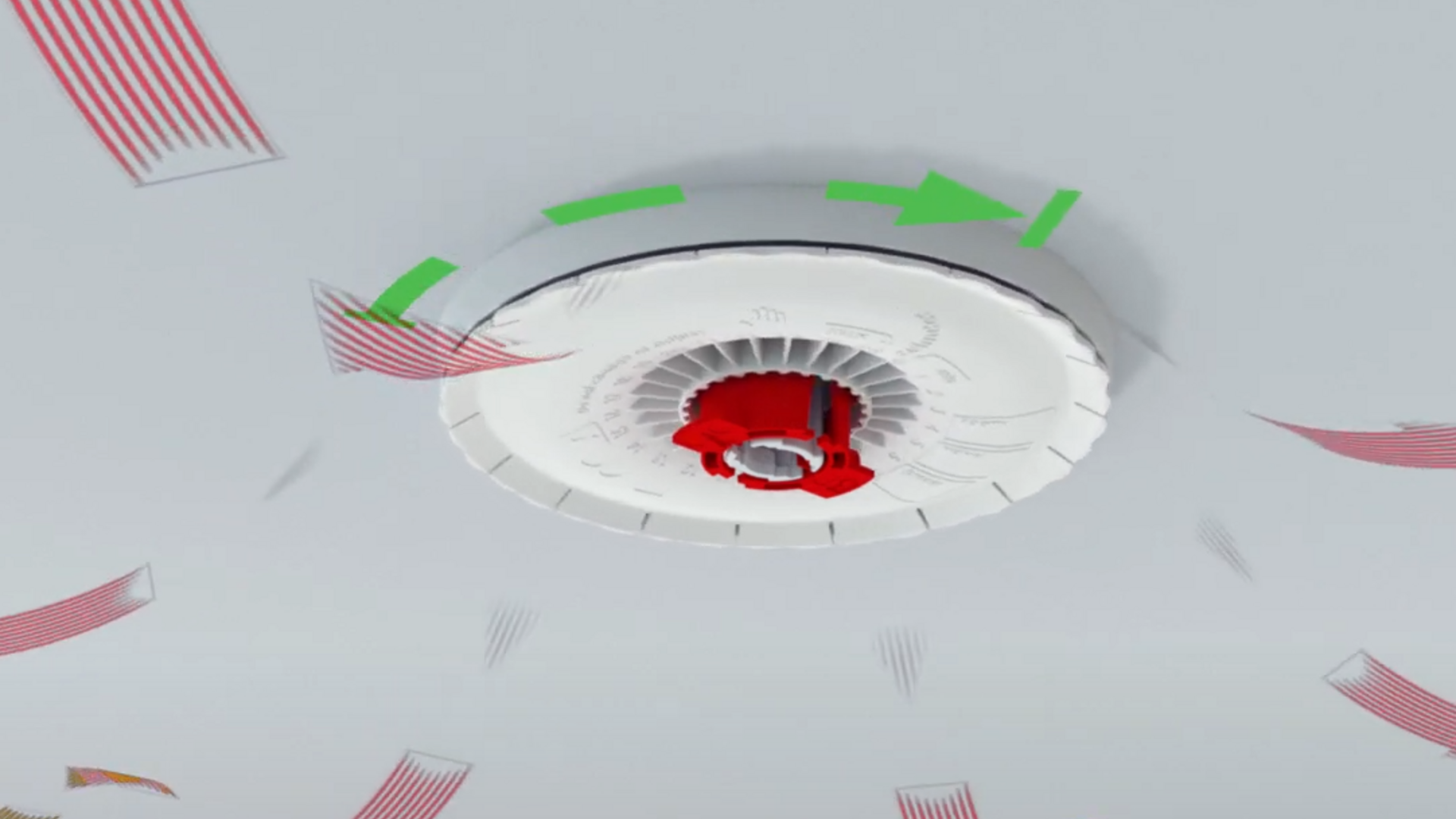 Image de la vidéo du montage de la bouche d’aération