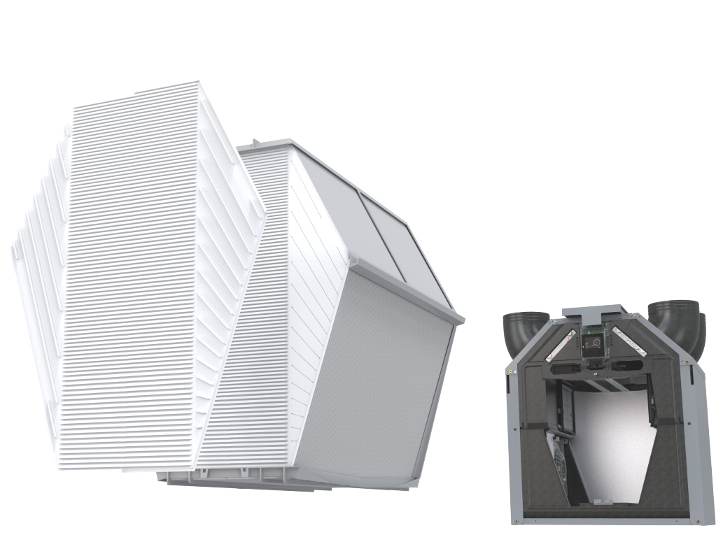 Kreuz-Gegenstromwärmetauscher