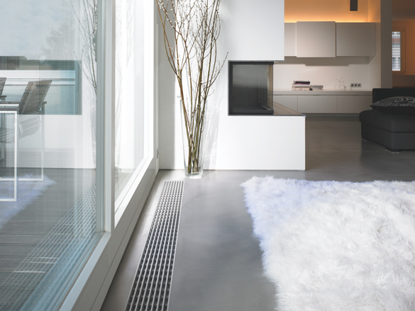 Rendering Zehnder Terraline Decorative radiator Top view