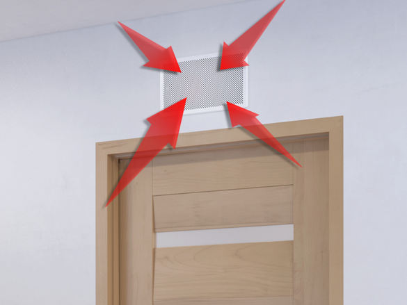 Ventilation avec la porte fermée