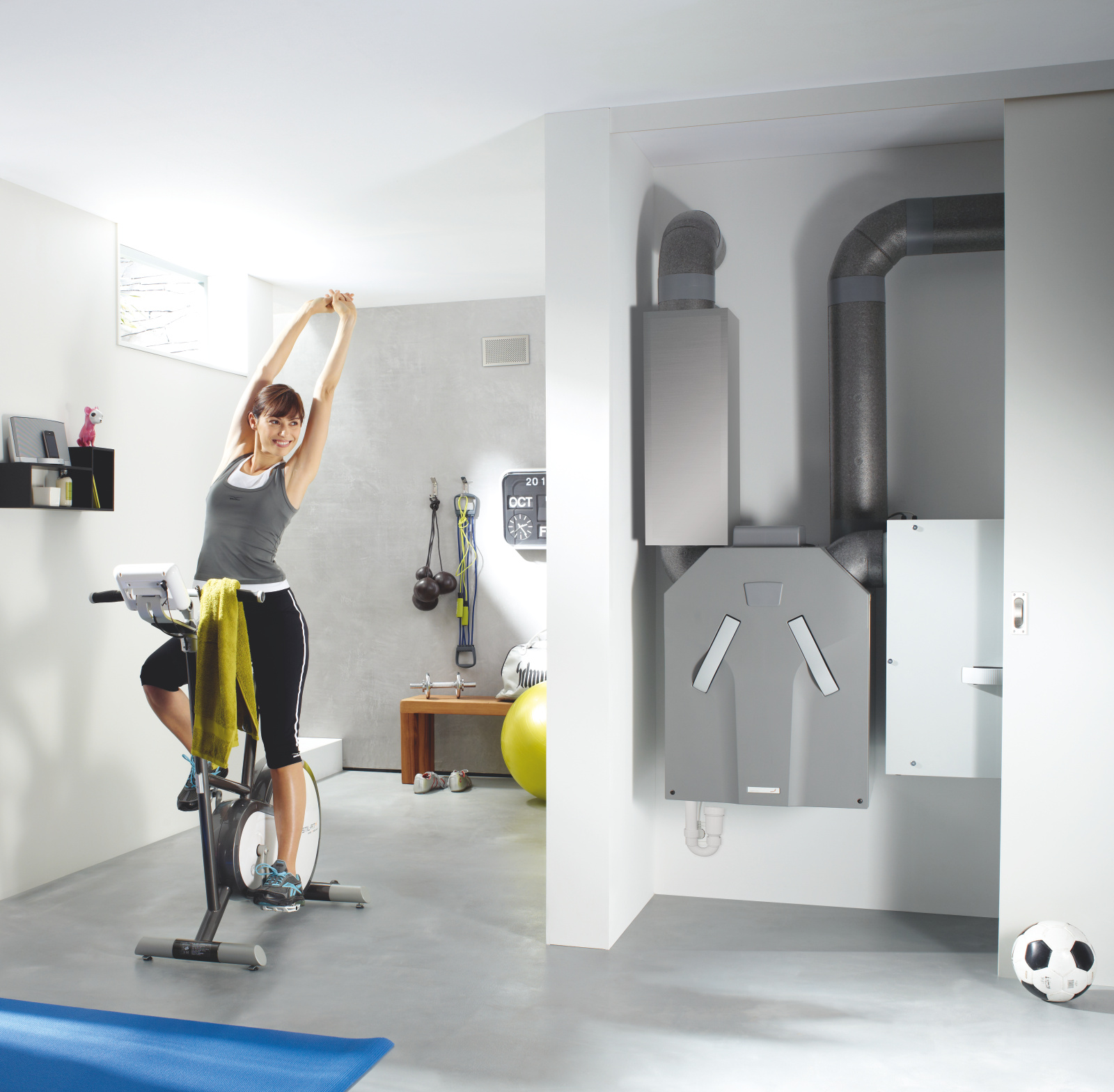Rendering Zehnder ComfoAir 350 Comfortable indoor ventilation 