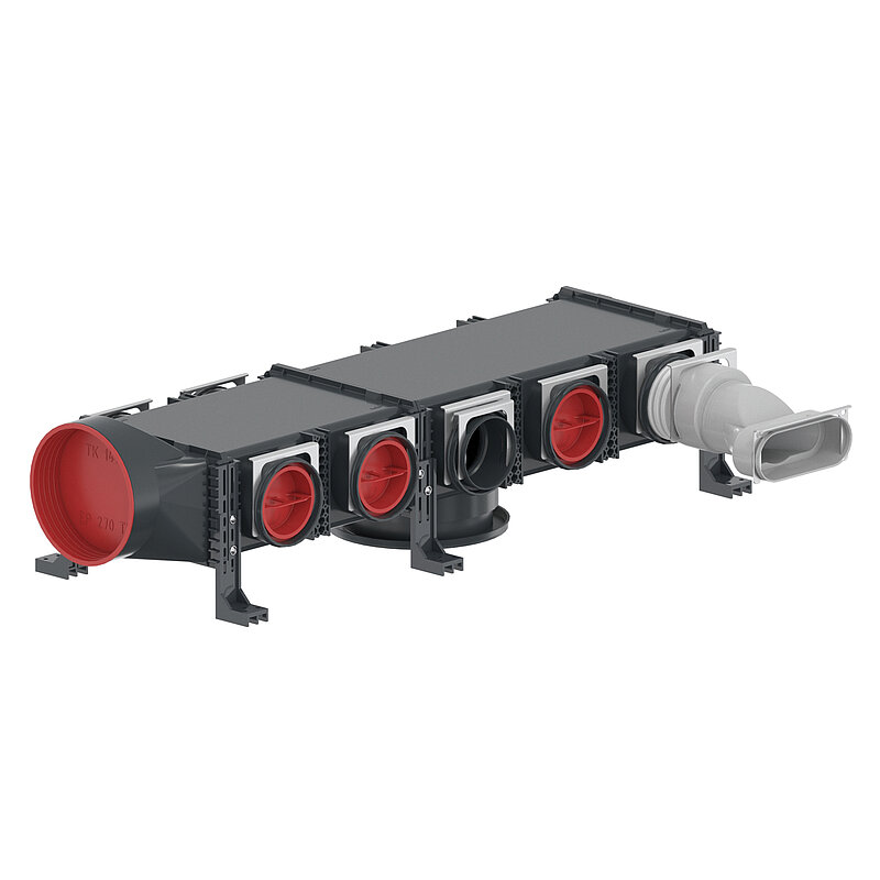 Il distributore per montaggio a incasso o a muro - Zehnder ComfoCube Flex