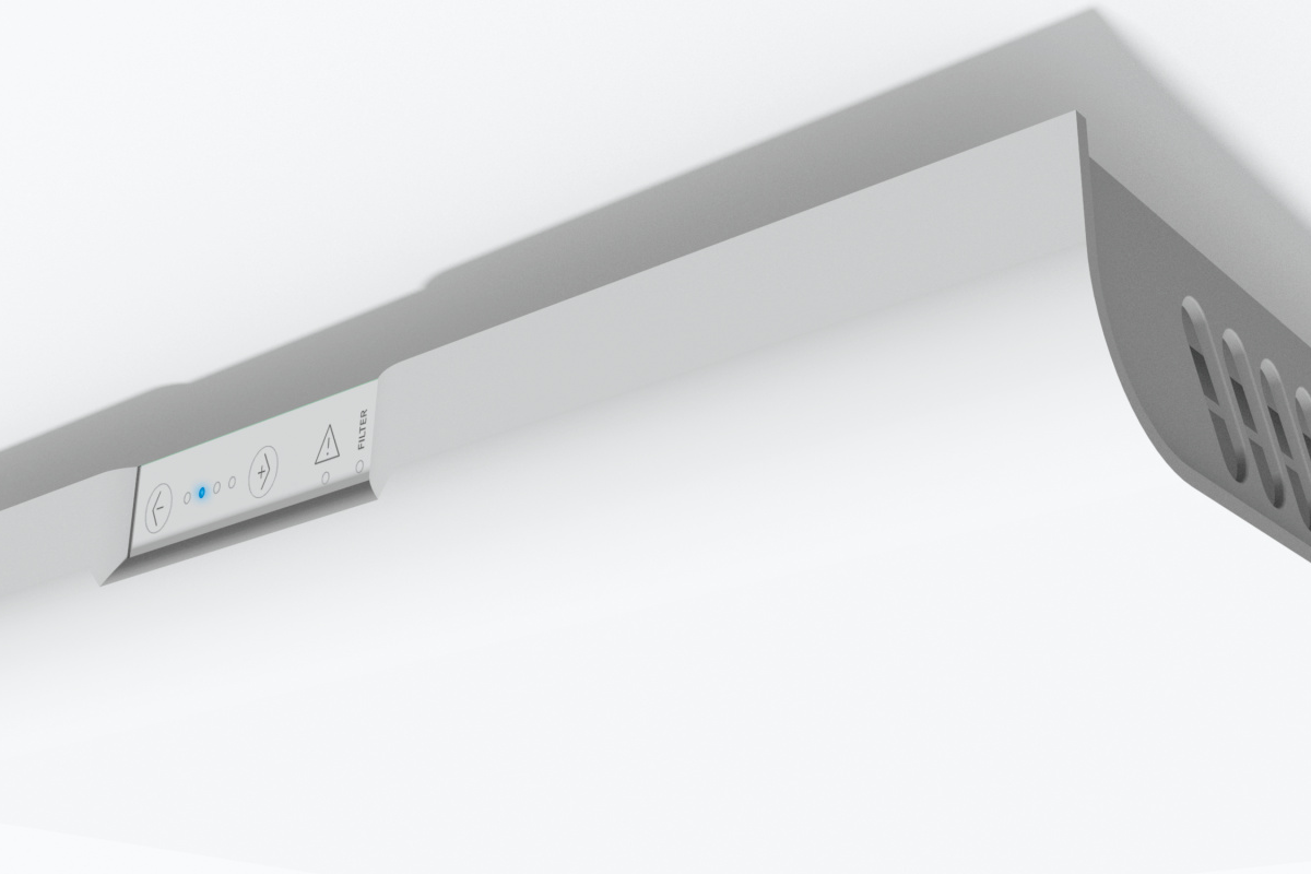 Vista comando sull'apparecchio di ventilazione per singoli ambienti