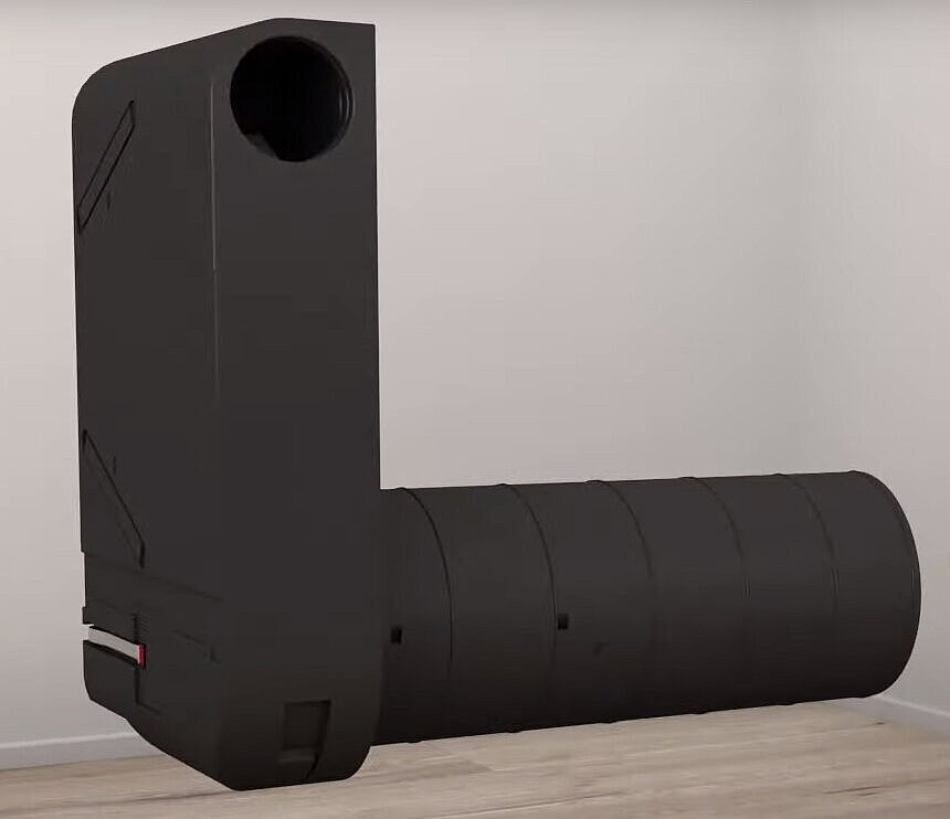 Alloggiamento insonorizzato Rendering dell'alloggiamento per la ventilazione di un singolo ambiente