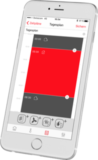 commande via l’application, Smartphone