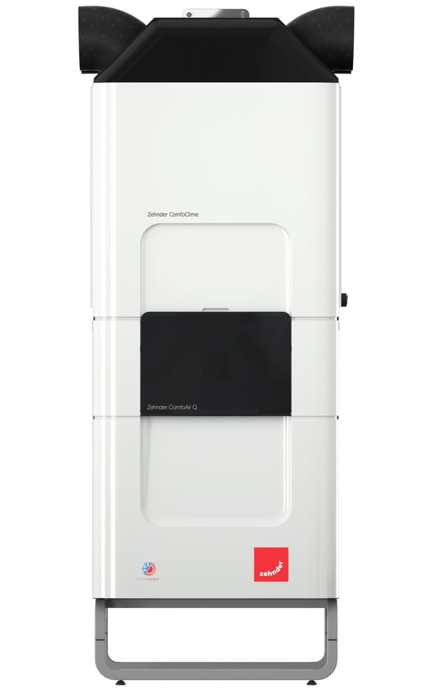 Lüftungsgerät ComfoAir Q mit Aufsatz