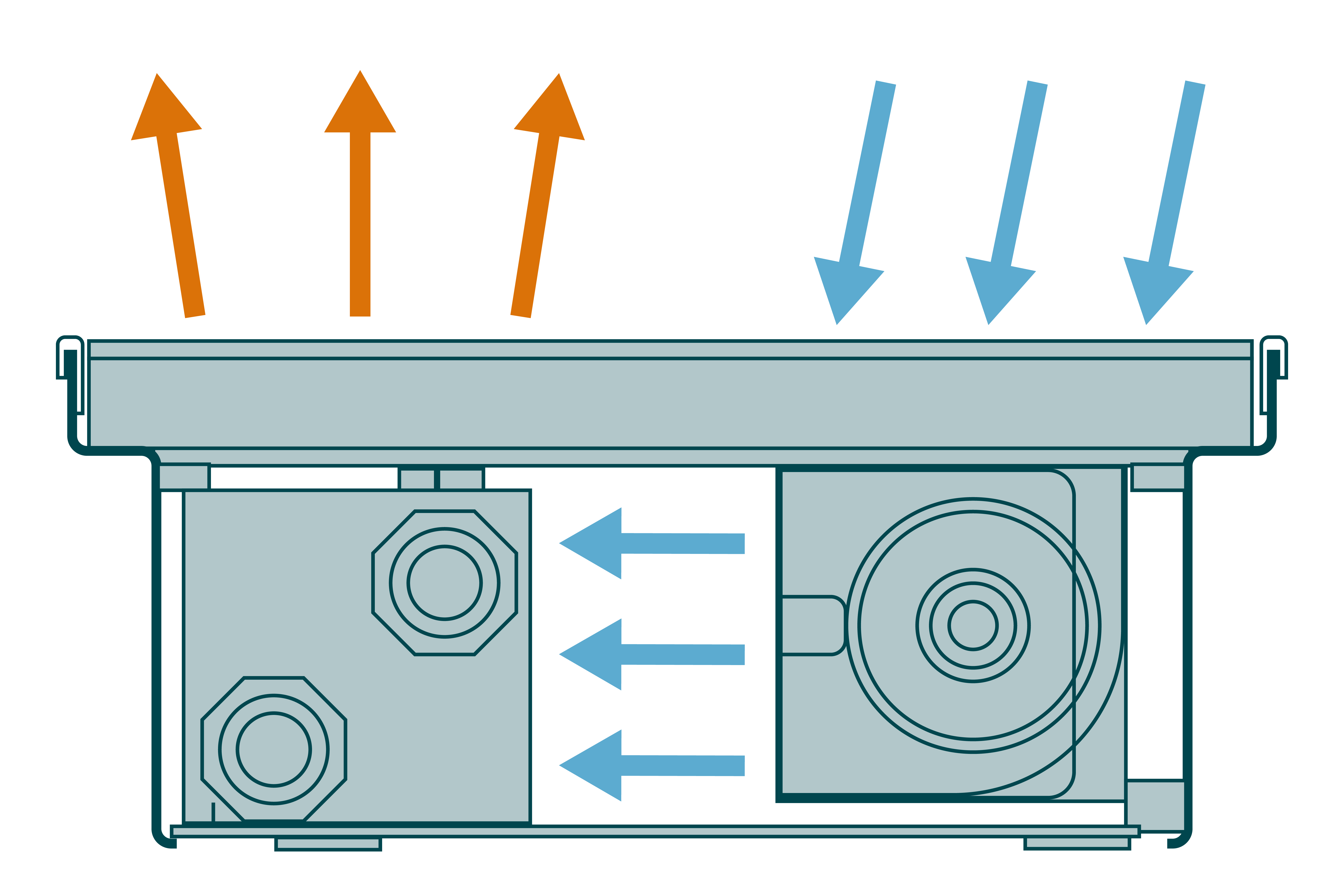 Convezione forzata dei ventilatori Zehnder, Terraline, Drawing, Illustration, graphic, function,