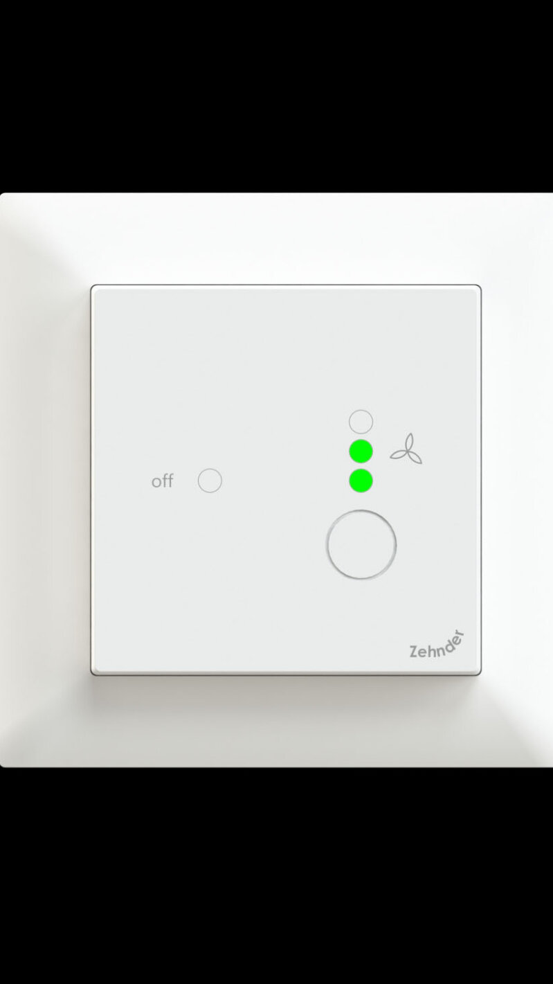 Cut-Out Zehnder ComfoDuct Activo S 60 Comfortable indoor ventilation Angled view