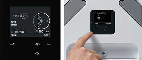 Display sull'apparecchio di ventilazione