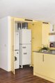 Zehnder, ComfoAir SL 330, CA 330, ComfoSense, Milieu, Kitchen, slimline, comfosense, frontal, Explosion, yellow