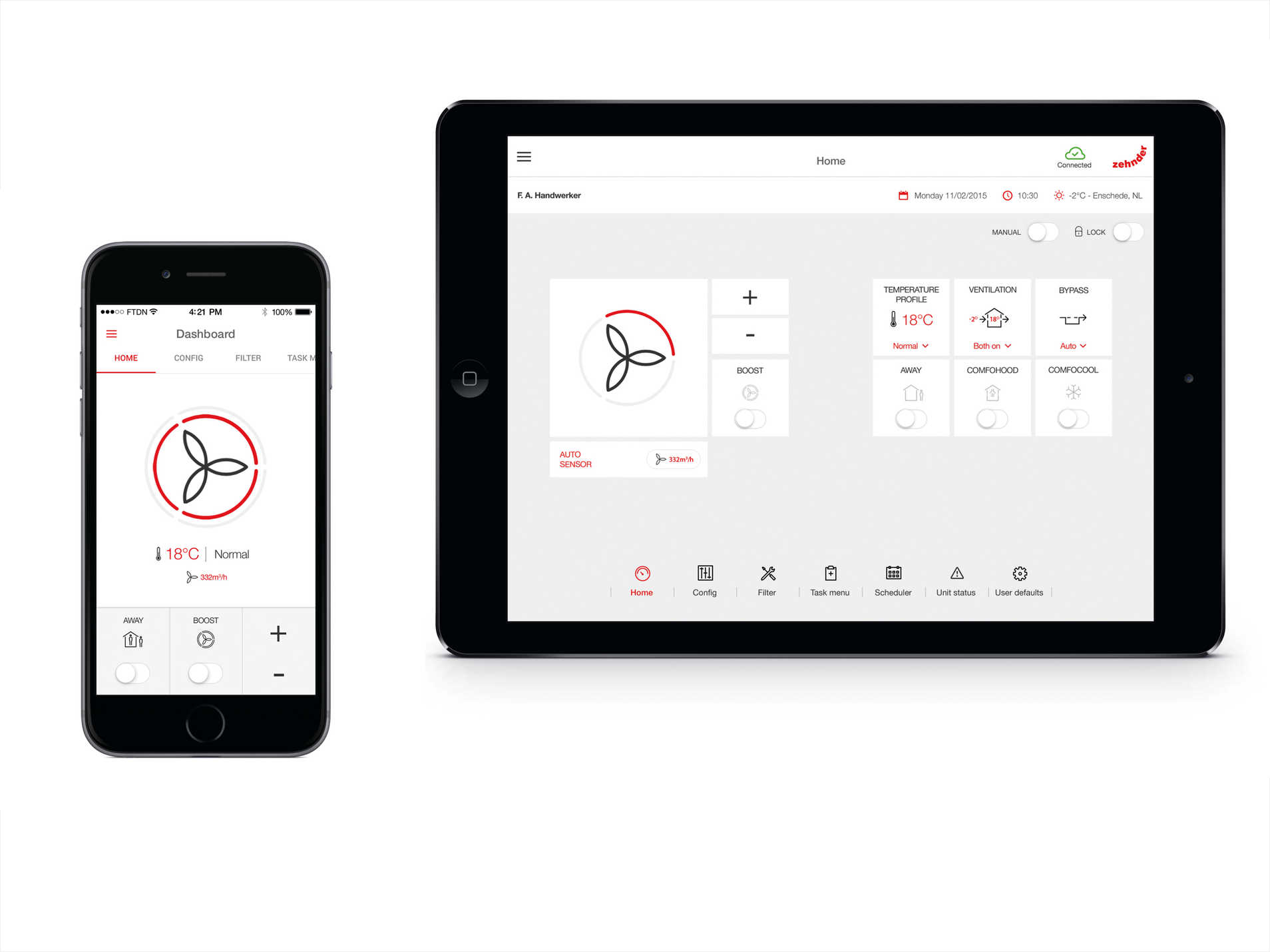 Zehnder_Télécommande de la ventilation