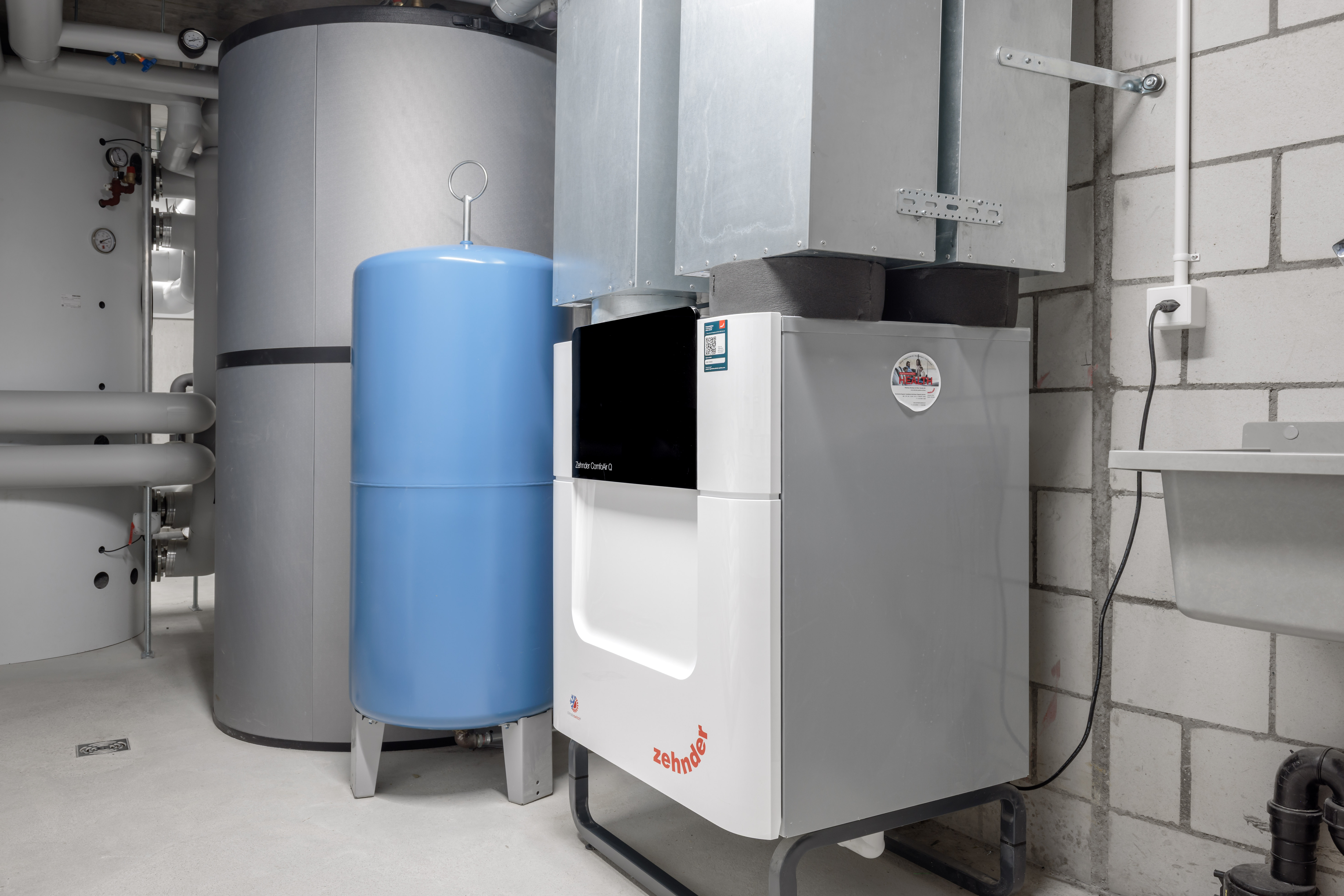 Zehnder ComfoAir Q nel ripostiglio