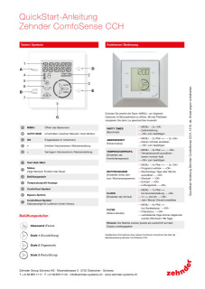 Zehnder_CSY_ComfoSense CCH_INM_QuickStart_CH_de